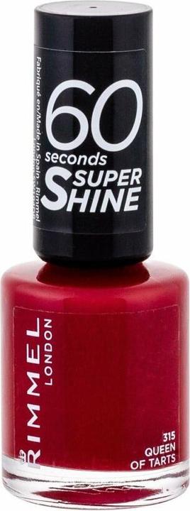 Actual product image Rimmel London 60 Seconds Super Shine (315 Queen Of Tarts, Colour paint)
