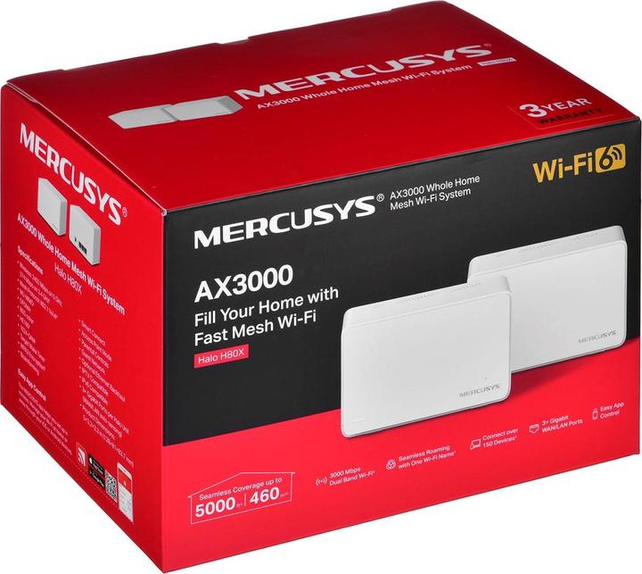 Actual product image Mercusys AX3000 Whole Home Mesh Wi-Fi System