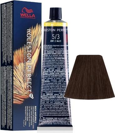 Image du produit Wella Koleston Perfect Me Rich Naturals Or brun clair 60ml - Pack de 5 (3, 5)