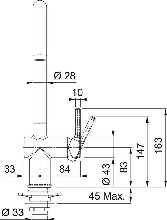 Actual product image Franke Fittings Active J