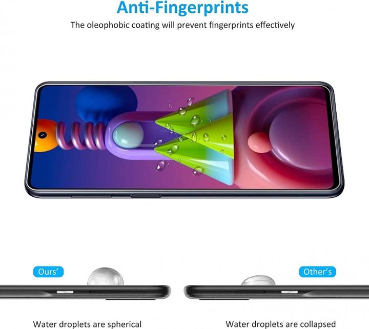 Immagine prodotto Screenguard Samsung Galaxy M51 Pellicola protettiva in vetro Custodia Design amichevole (1 Pezzo/i, Samsung Galaxy M51)