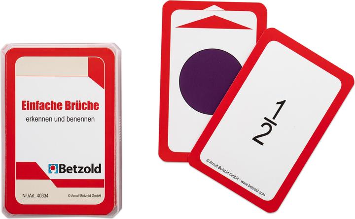 Produktbild Betzold Einfache Brüche erkennen & benennen - Kartensatz für den Magischen Zylinder (Deutsch)