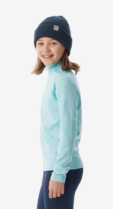 Actual product image Wedze Ski underwear functional shirt children high collar - BL 500 turquoise (3, 4)