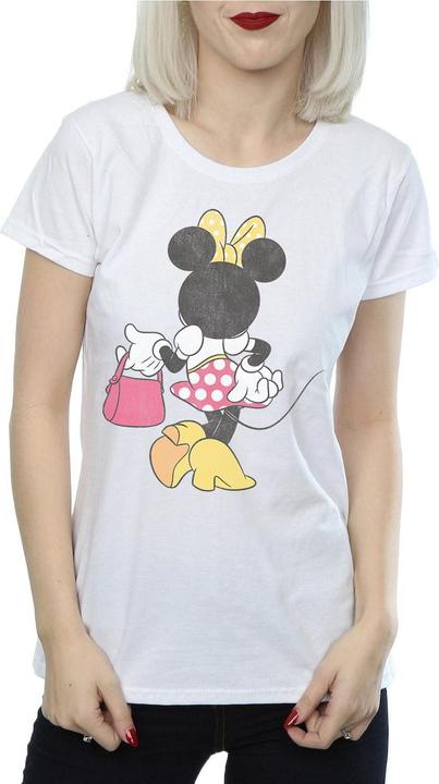 Actual product image Disney Womens/Ladies Minnie Mouse Back Pose Cotton T-Shirt (S)