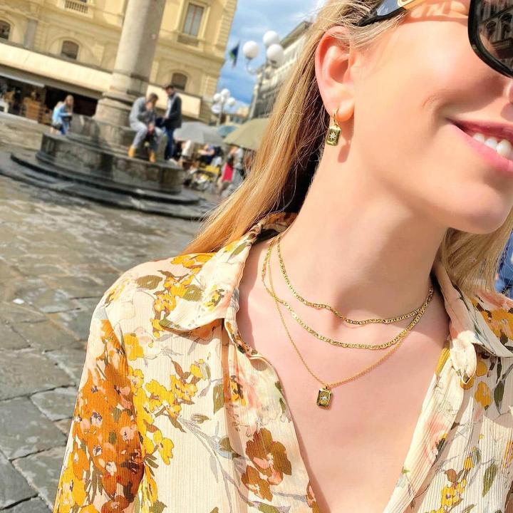 Image du produit Candy Collier Starlight, argent sterling 925, plaqué or (Argent sterling 925, Plaqué or 18k, 80 cm)