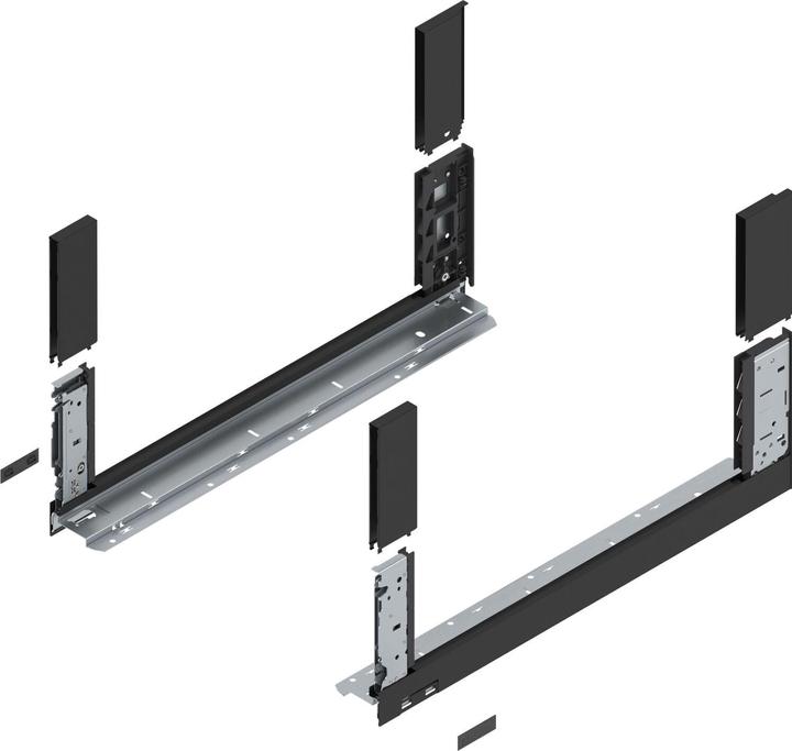 Actual product image Blum LEGRABOX free, frame height C, NL 550, carbon black matt
