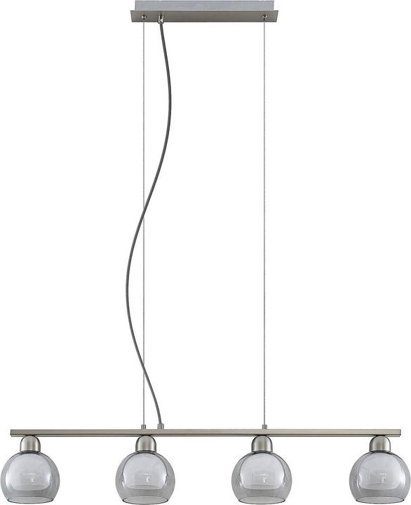 Actual product image Lucande Kaiya 4 pendant light nickel (E14)