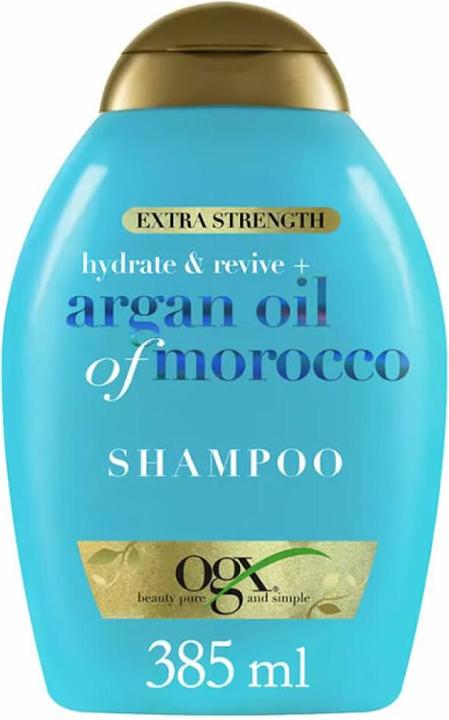Immagine prodotto Ogx HYDRATE & REPAIR shampoo extra forte per capelli all'olio di argan 385 m (385 ml, Shampoo liquido)