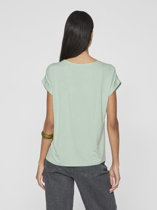 Actual product image Vila Round neckline top with short sleeves (40)