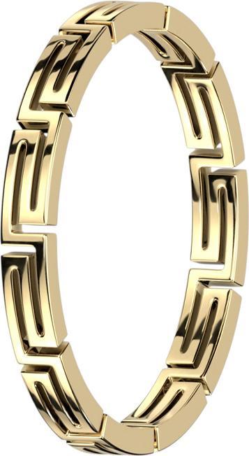 Produktbild Star Piercing Ring vergoldet Labyrinth (Chirurgenstahl 316L, ohne Messing)