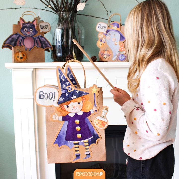Immagine prodotto Papierdrachen 3 lanterne per bambini Halloween - Set 01