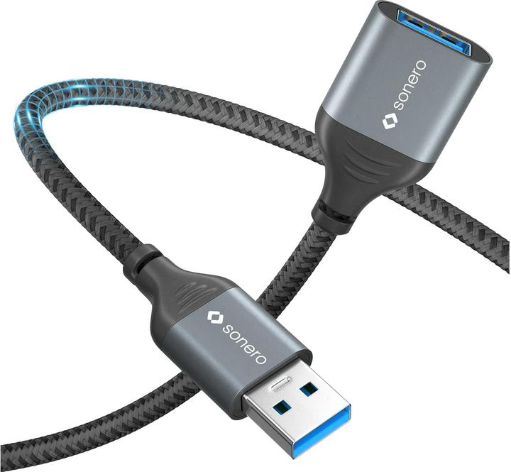 Image du produit Sonero Câble d'extension USB 3.0 USB A - USB A 2 m (2 m, USB 3.1, USB 3.0)