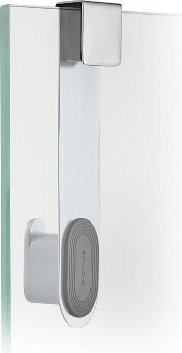 Produktbild Blomus AREO- Haken für Glasduschwand aus mattiertem Edelstahl, 6 - 8 mm Wandstärke, moderner Handtu