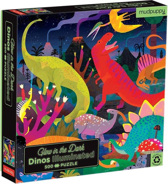 Image du produit Mudpuppy Puzzle Glow in Dark, dinosaures éclairés (0.90 pièces)