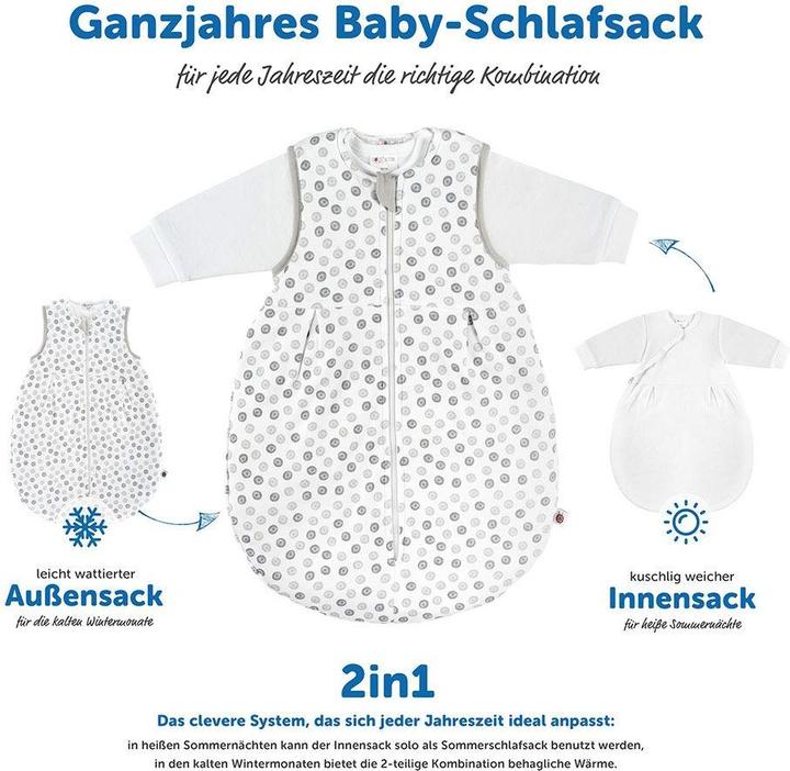 Produktbild Coconette Schlafsäcke 2-tlg. Schlafsack-Set - Circle Weiss Grau -