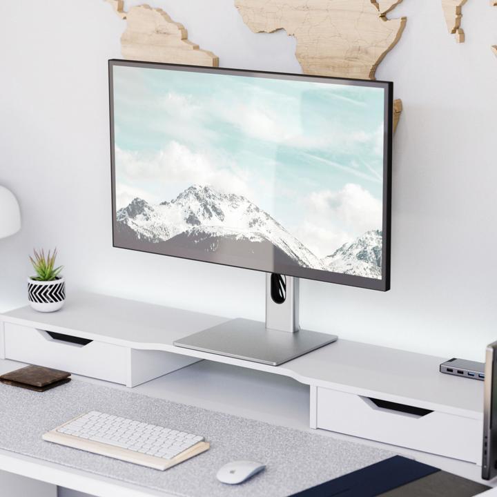 Actual product image Alogic 27F34KCPD LED display 68.6 cm (27 inch) 3840 x 2160 pixels 4K Ultra HD Silver (3840 x 2160 Pixels, 27")