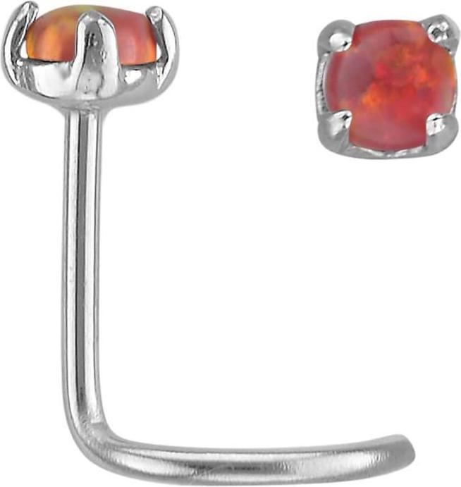 Actual product image Bijouteria Nose piercing (Stainless steel, Synthetic Opal)