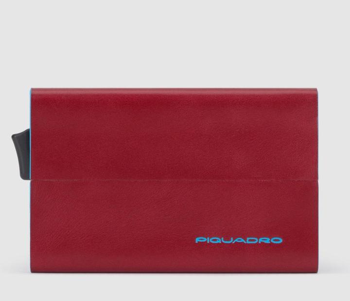 Actual product image Piquadro Blue Square - Credit card holder with outside pocket