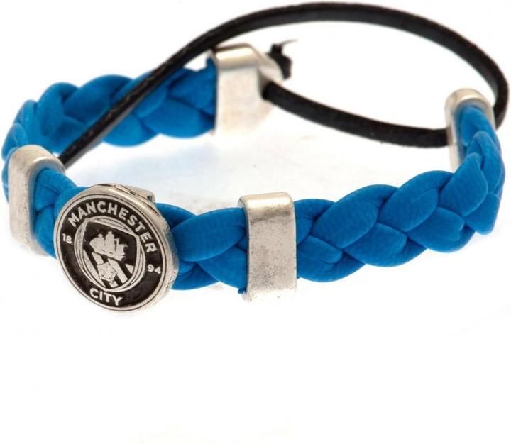 Image du produit Manchester City FC Slider PU Bracelet (16 cm, Matériau 100% synthétique)