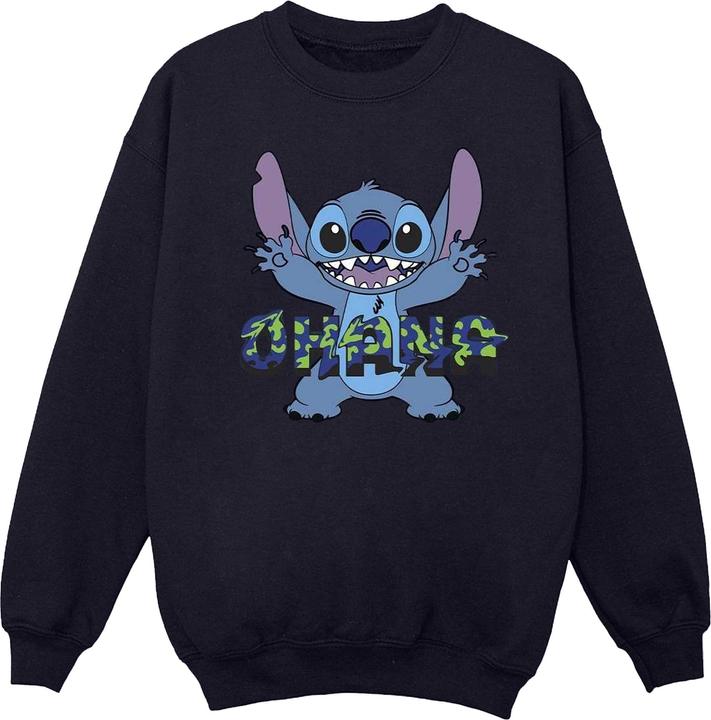 Immagine prodotto Disney Lilo And Stitch Ohana Blue Glitch Felpa Uomo (M)