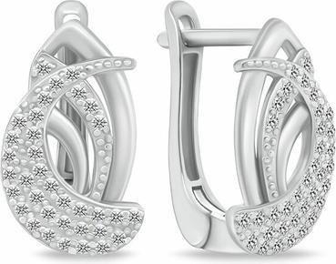 Produktbild Brilio Silver - Gorgeous silver earrings with zircons EA137W