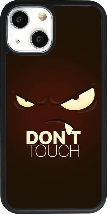 Produktbild PhoneLook Hülle Silikon schwarz Angry Dont Touch (Apple iPhone 13 mini)