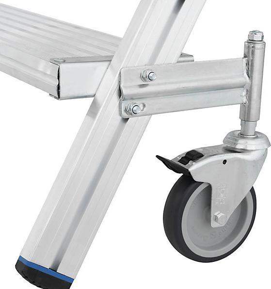 Immagine prodotto Krause Scala a piattaforma con corrimano extra alto (Scala a pioli, 225 cm)
