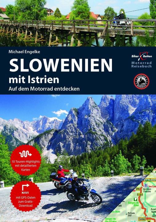 Actual product image Motorcycle travel guide Slovenia with Istria
