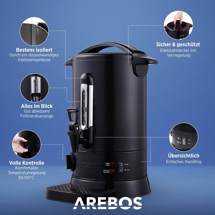 Image du produit Arebos Chaudière à vin chaud (8.80 l)