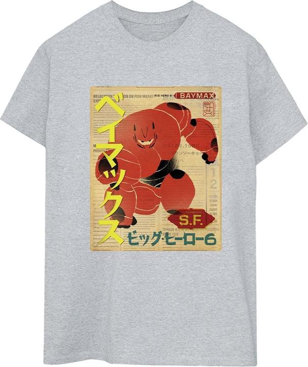 Produktbild Disney Big Hero 6 Baymax Baymax Newspaper TShirt (XXL)