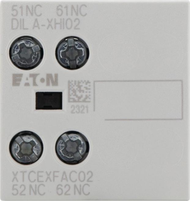 Image du produit Eaton 276420 Module de contact auxiliaire, 2 N.F., montage en surface, connexion vissée