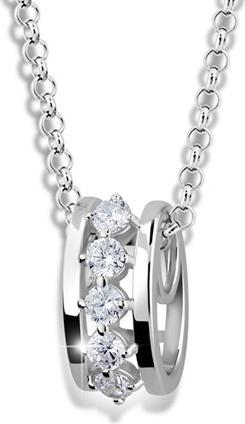 Modesi Fashion necklace of silver M41090