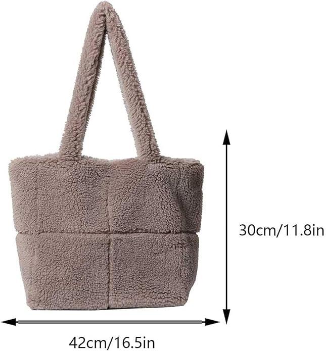 Image du produit Only-Bags.Store Sac à bandoulière chic en fausse fourrure - polyvalent et léger, parfait pour le travail ou les