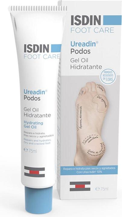 Actual product image Isdin Ureadin Podos Moisturising Oil Gel 75ml for Dry Fissurised Feet (75 ml, Intimate gel)