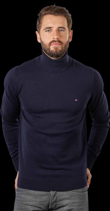 Tommy Hilfiger Pima CTN Cashmere Pullover Roll Neck Desert S