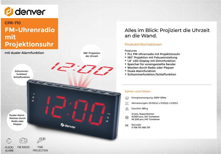 Produktbild Denver CPR-710