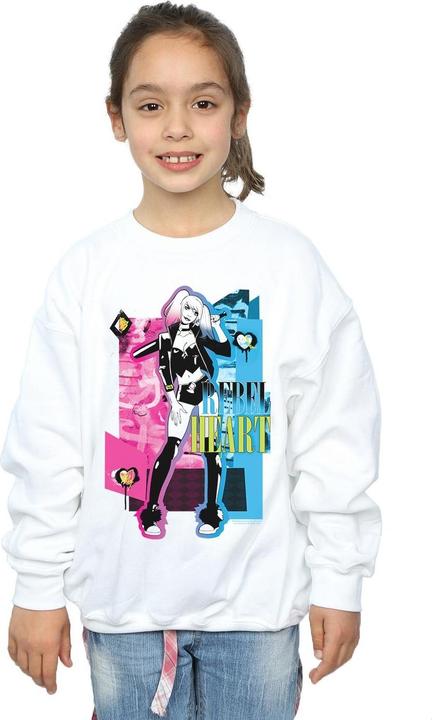 Image du produit - Sweat HARLEY QUINN REBEL HEART - Fille (152, 158)