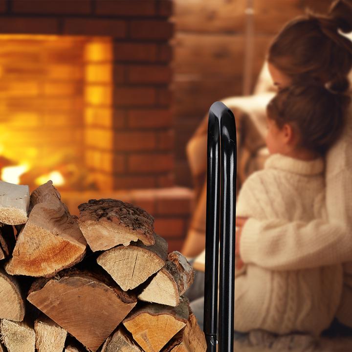 Actual product image Relaxdays firewood trolley (52 x 59 x 108.5 cm)