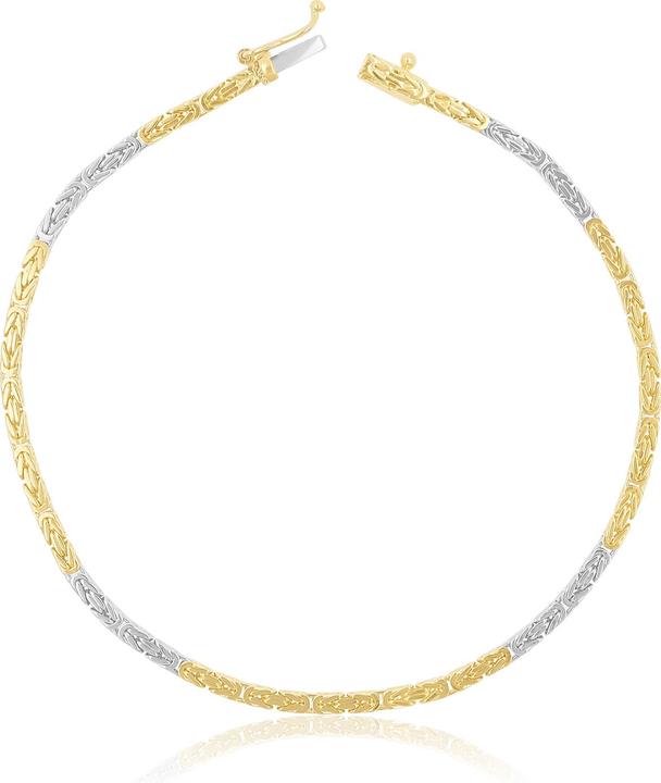 Immagine prodotto Muau Catena del Re (19 cm, 750, Oro bianco, Oro giallo 18 carati)