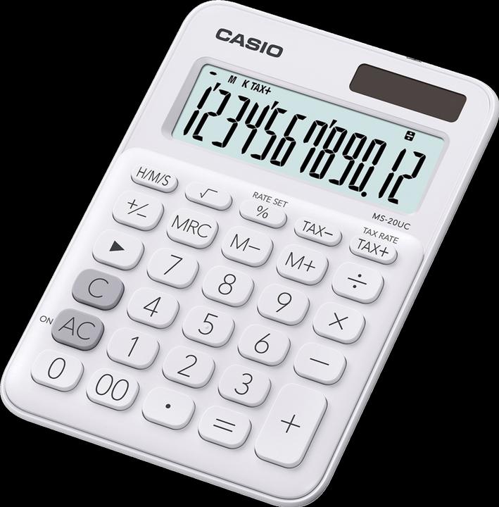 Actual product image Casio MS-20UC-WE Desktop calculator Simple calculator (Solar cells, Batteries)