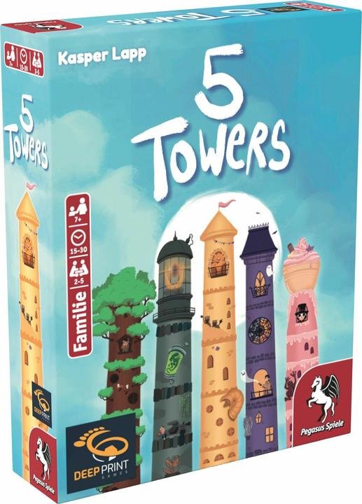 Image du produit Pegasus 5 Towers, jeu de cartes, pour 2-5 joueurs, à partir de 7 ans (édition allemande) (Allemand)