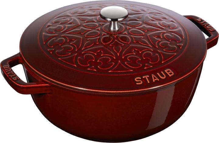 Produktbild Staub Schmorpfanne Chistera 24 cm, La Marmite, Bordeaux, Gusseisen (24 cm, Gusseisen)
