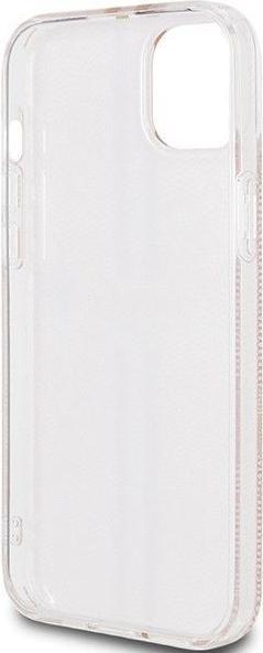 Actual product image Guess GUHCP15SH4PSEGP iPhone 15 / 14 / 13 6.1" różowy/pink hardcase IML 4G Gold Stripe (Apple iPhone 14, Apple iPhone 13, Apple iPhone 15)