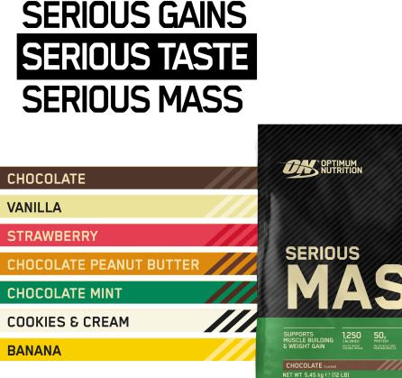 Energy Label Optimum Nutrition Serious Mass (Banana, 1 pcs., 5450 g)