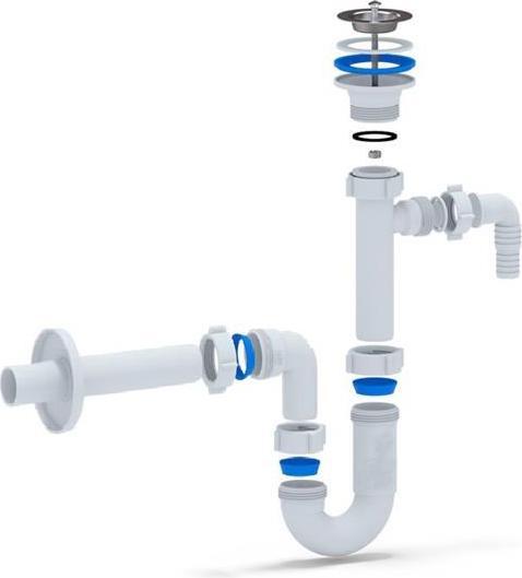 Produktbild Ani Plast SIPHON WASHBASIN 1 1/4X32 DB1303+OUTLET (Waschmaschinen-Siphon)