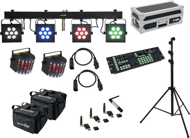 Produktbild Eurolite Set LED KLS-3002 + Laser Derby Mobile Bundle