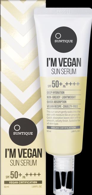 Produktbild Suntique I'M Vegan Sun Serum (Sonnencreme, SPF 50+, 45 ml)