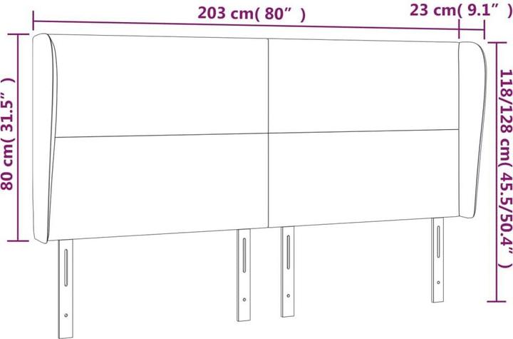 Produktbild VidaXL Pranav (203 x 23 x 128 cm)