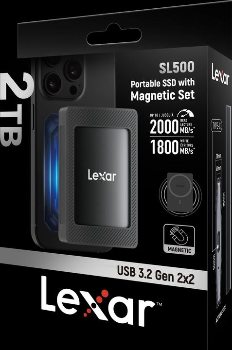 Actual product image Lexar SL500 mit MagSafe Sleeve (1000 GB)