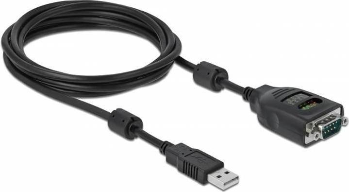 Produktbild Delock USB Typ-A zu Seriell DB9 Adapter mit 9 LED RS-232 Tester (2 m)